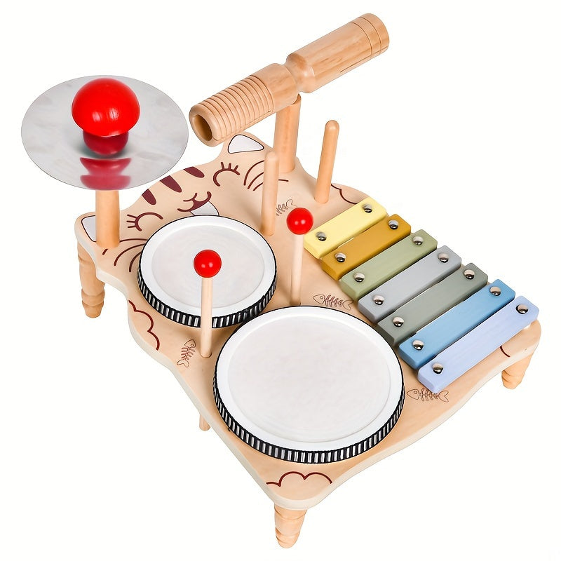 Kit Musical Montessori en Bois – L’Éveil Sonore Dès la Naissance