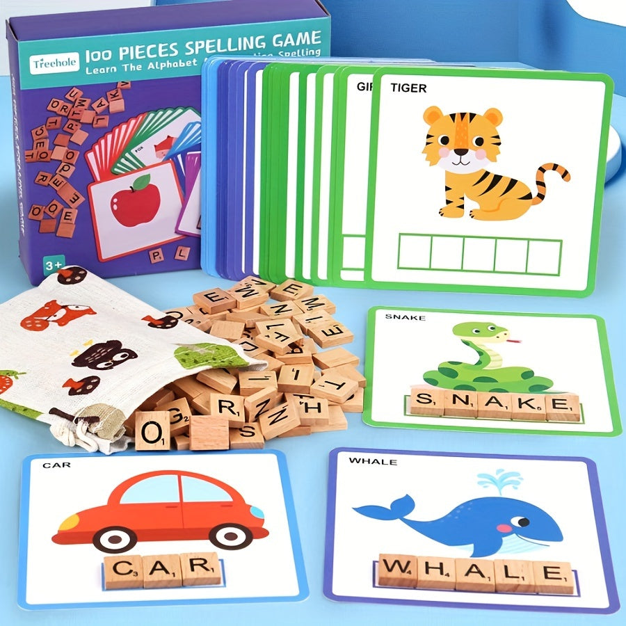 Puzzle 100 Mots Montessori – Apprendre à Lire en S’Amusant Dès 3 Ans