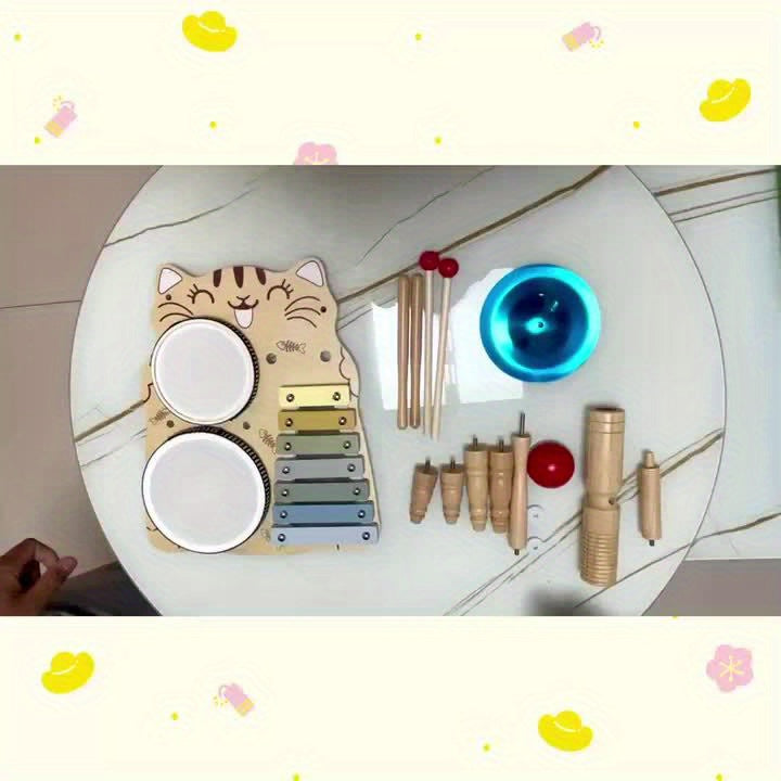 Kit Musical Montessori en Bois – L’Éveil Sonore Dès la Naissance