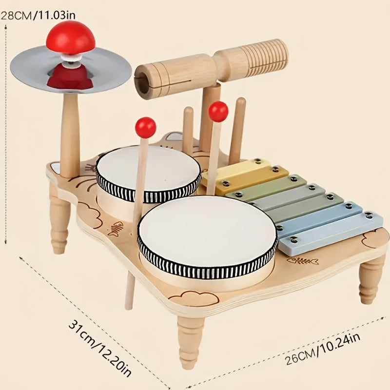 kit percussions montessori bois naturel certifié CE cadeau naissance
