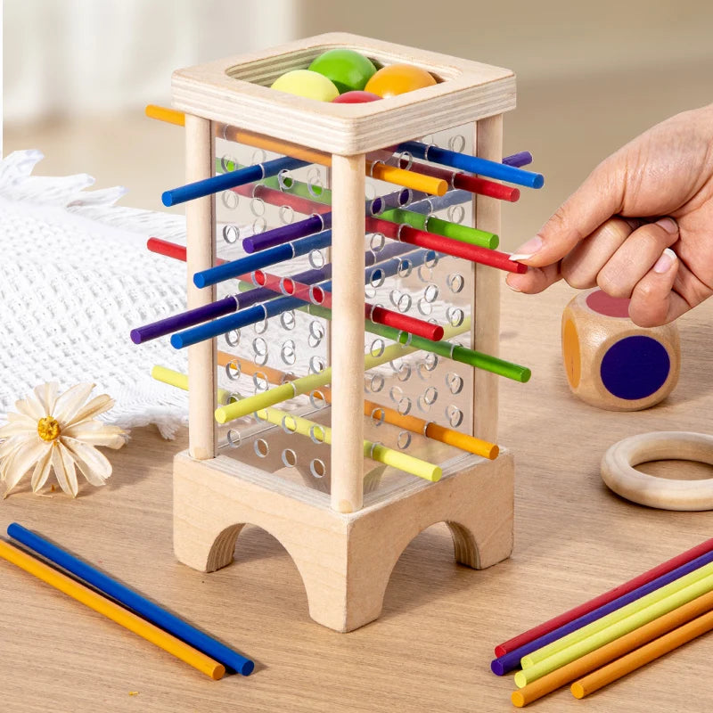 Jeu de Bâtonnets Montessori – Stratégie et Complicité en Famille