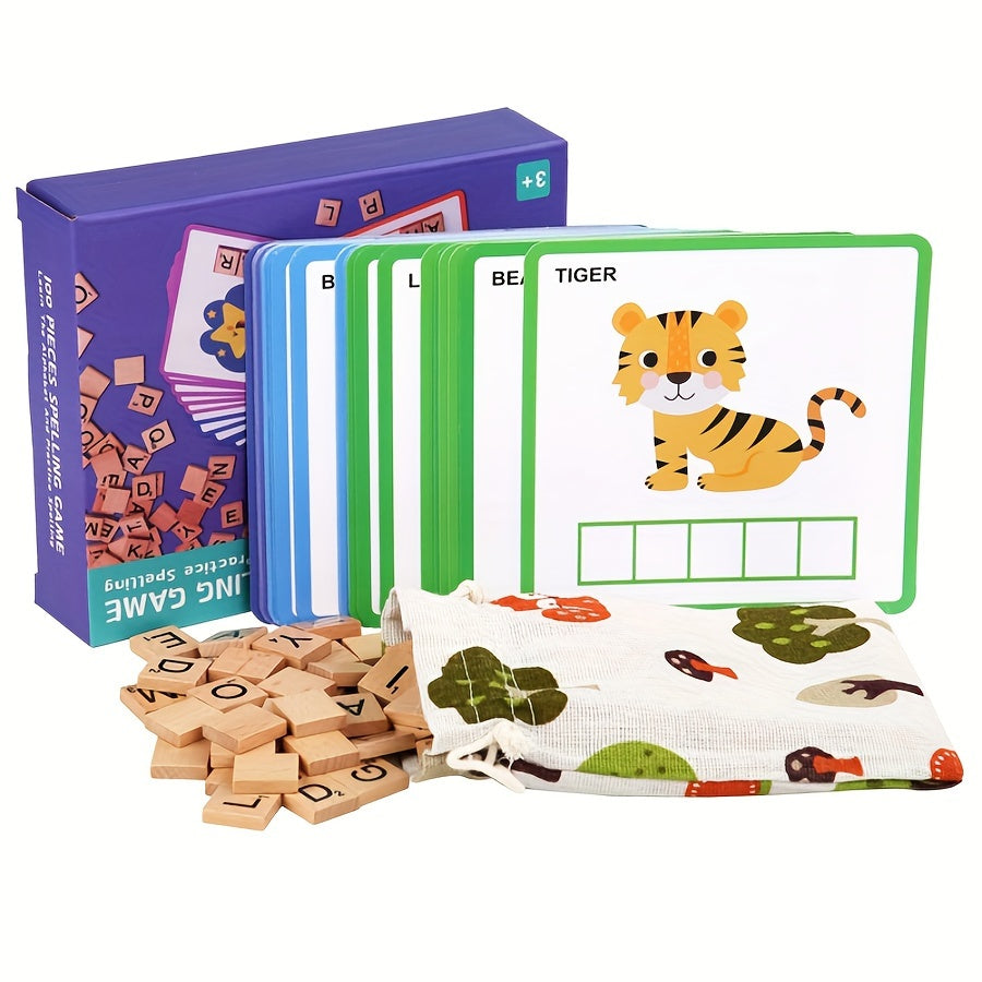 Puzzle 100 Mots Montessori – Apprendre à Lire en S’Amusant Dès 3 Ans