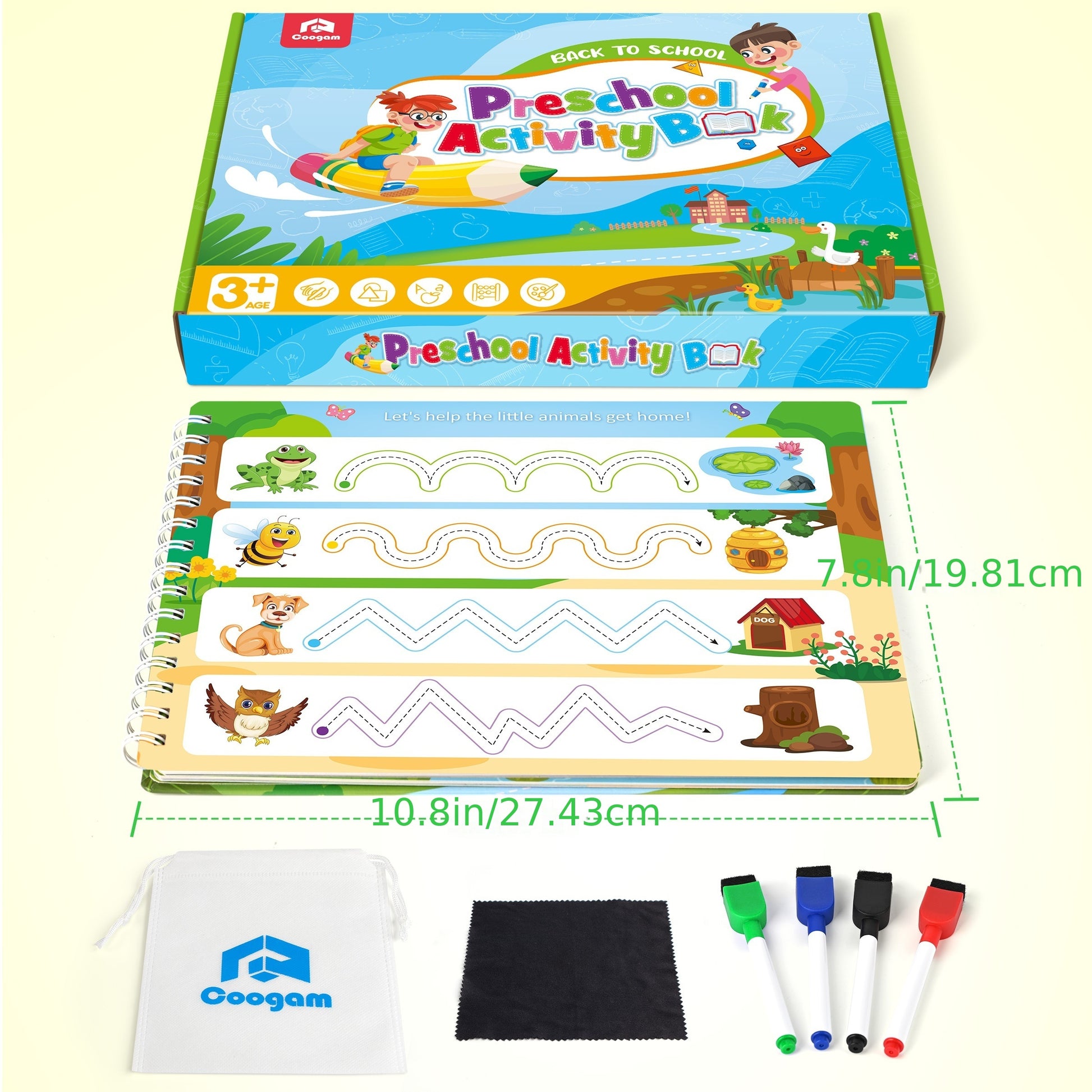  cahier écriture montessori réutilisable  lettres chiffres 3 