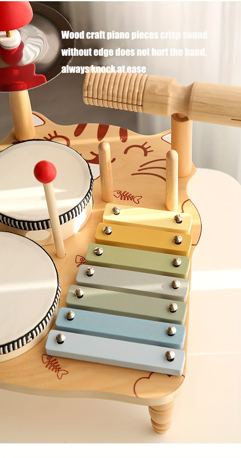 Kit Musical Montessori en Bois – L’Éveil Sonore Dès la Naissance